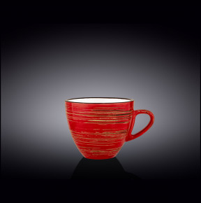 Чайная чашка 300 мл красная  Wilmax "Spiral" / 261566