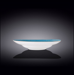 Тарелка 28,5 см глубокая голубая  Wilmax "Spiral" / 261663