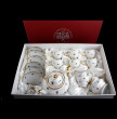 Чайный сервиз на 6 персон 15 предметов  Bohemia Porcelan Moritz Zdekauer 1810 s.r.o. &quot;Анжелика 852 /Мелкие цветы&quot; подарочная упаковка / 098879