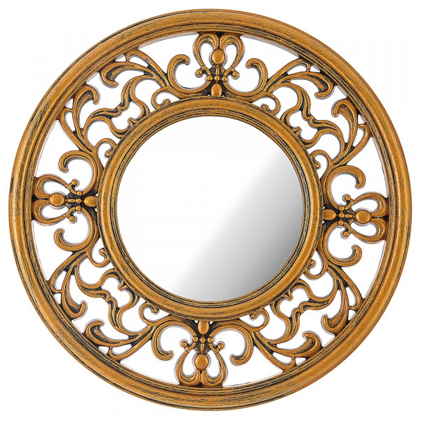 Зеркало настенное 31 см круглое золото  LEFARD &quot;ITALIAN STYLE&quot; / 188005