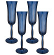 Бокалы для шампанского 175 мл 4 шт  Rakle &quot;Sicilia blue&quot; / 328636