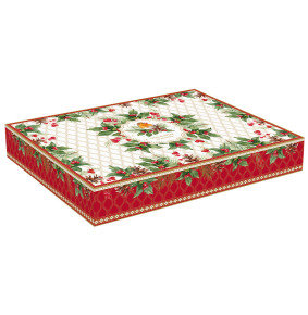 Блюдо 30 х 21 х 5 см овальное  Easy Life "Рождественские ягоды" (подарочная упаковка) / 336692
