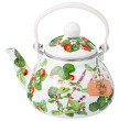 Заварочный чайник 1,3 л эмалированный с фильтром  Agness &quot;Fruit Basket /Berry tea&quot; / 313087