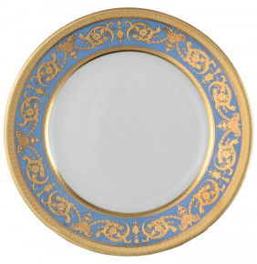 Набор тарелок 17 см 6 шт  Falkenporzellan "Констанц /Императорское золото /на голубом" / 033180