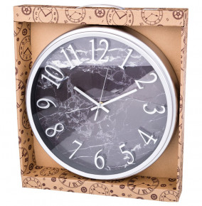 Часы настенные 36 см кварцевые темный мрамор  LEFARD "LOVELY HOME" / 187956