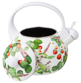 Чайник 2,2 л эмалированный со свистком индукционное дно  Agness "Fruit Basket /Berry tea" / 313090