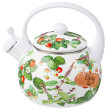 Чайник 2,2 л эмалированный со свистком индукционное дно  Agness &quot;Fruit Basket /Berry tea&quot; / 313090