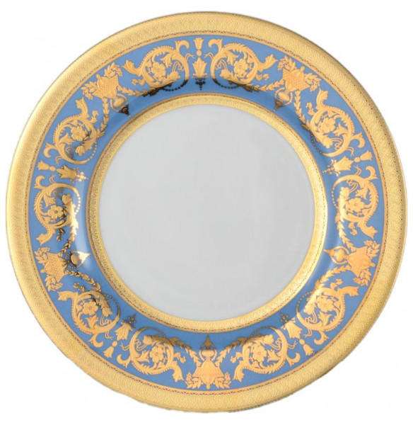 Набор тарелок 27 см 6 шт  Falkenporzellan &quot;Констанц /Императорское золото /на голубом&quot; / 033196