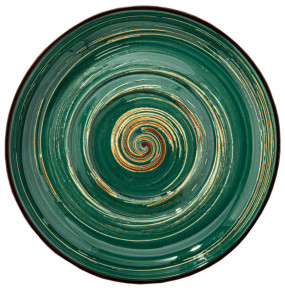 Блюдце 16 см универсальное зелёное  Wilmax "Spiral"  / 295072