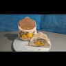 Банка для сыпучих продуктов 18 см с деревянной крышкой  Artigianato Ceramico by Caroline "Artigianato ceramico /Лимоны" / 156754
