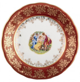 Набор тарелок 19 см 6 шт  Royal Czech Porcelain "Фредерика /Мадонна красная" / 088749