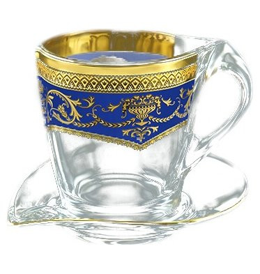 Набор чайных пар 260 мл 6 шт &quot;Astra Gold /Синяя&quot; / 107167