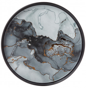 Набор тарелок 20,5 см 2 шт чёрные  LEFARD "Moon art" / 271111