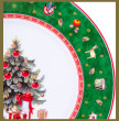 Тарелка 27,8 х 2,4 см  Repast &quot;Christmas world /Green 2&quot; / 337798