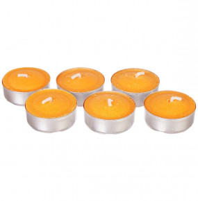 Набор плавающих свечей 17 х 3,8 см 6 шт  ADPAL "Апельсин"  / 211869