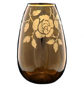 Ваза для цветов 25 см коричневая  Egermann "Золотая роза" / 120298