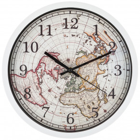 Часы настенные 31 см кварцевые  LEFARD "WORLD MAP" / 197434