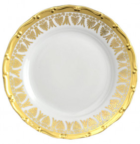 Набор тарелок 17 см 6 шт  Bohemia Porcelan Moritz Zdekauer 1810 s.r.o. "Анжелика /Золотые узоры" / 027639