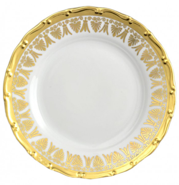 Набор тарелок 17 см 6 шт  Bohemia Porcelan Moritz Zdekauer 1810 s.r.o. &quot;Анжелика /Золотые узоры&quot; / 027639