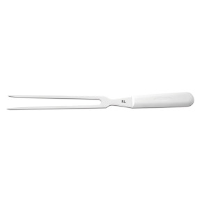 Вилка поварская 17,5 см белая пластиковая ручка  P.L. Proff Cuisine "PRO-Line" / 332364