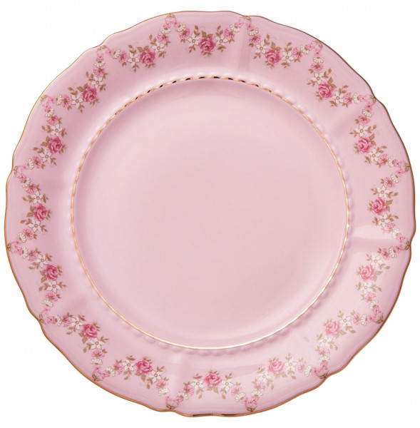 Набор тарелок 21 см 6 шт  Leander &quot;Соната /Розовый цветок&quot; розовая / 273079