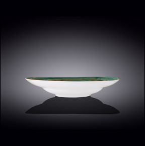 Тарелка 28,5 см глубокая зелёная  Wilmax "Spiral" / 261637