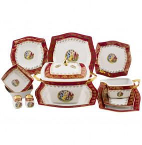 Столовый сервиз на 6 персон 26 предметов  Royal Czech Porcelain "Львов /Мадонна красная" / 203771