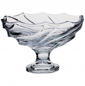 Ваза для фруктов 34 см н/н  Aurum Crystal "Surf /Без декора" / 117559