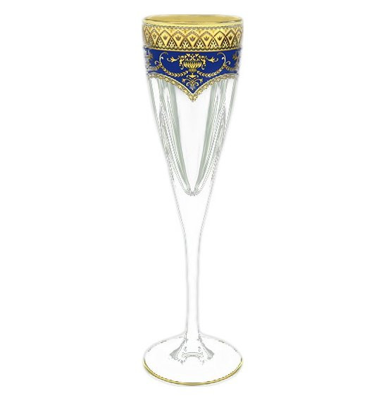 Бокалы для шампанского 170 мл 6 шт &quot;Astra Gold /Синяя&quot; / 107150