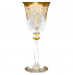 Бокалы для белого вина 185 мл 6 шт  Bohemia &quot;Анжела /Золотые цветы с завитушками&quot; / 122502