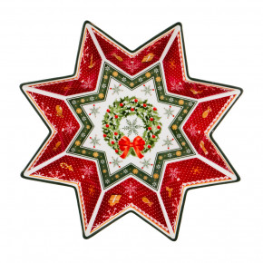 Салатник 26 х 5 см Звезда  LEFARD "Christmas Collection /Венок" / 192435