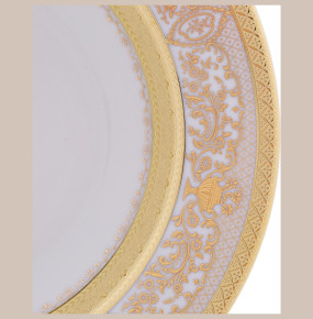 Набор тарелок 22 см 6 шт глубокие  Falkenporzellan "Констанц /Величественное золото" крем. / 246799