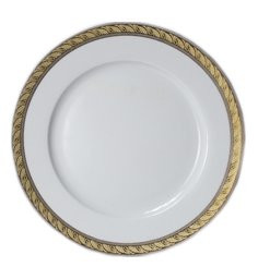 Набор тарелок 25 см 6 шт  Thun "Кристина /Платина с золотой лентой" / 100869