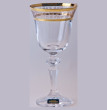 Бокалы для белого вина 170 мл 6 шт  Crystalite Bohemia &quot;Лаура /Золотые листики&quot; / 028673