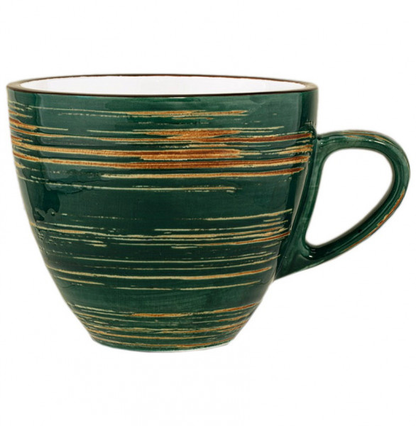 Кофейная чашка 110 мл зелёная  Wilmax &quot;Spiral&quot; / 261641