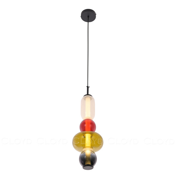 Подвесной светильник 1 рожковый  Cloyd &quot;SUPERNOVA&quot; / выс. 55 см - черный / 348244