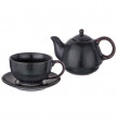 Чайный набор 2 предмета (чайник 400 мл и чашка 329 мл) чёрный  LEFARD &quot;Лимаж&quot; / 187091