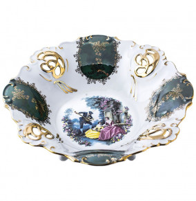 Фруктовница Барбарина  Royal Czech Porcelain "Барокко зеленое" / 203574