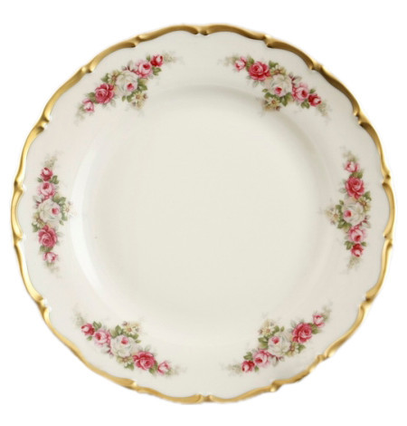 Набор тарелок 21 см 6 шт  Bohemia Porcelan Moritz Zdekauer 1810 s.r.o. &quot;Анжелика /Розовая нежность /СК&quot; / 080358