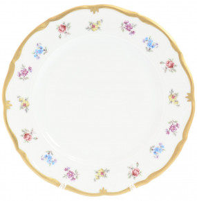 Набор тарелок 21 см  6 шт  Chodov "Корона /Мелкие цветы /Матовое золото" / 148365