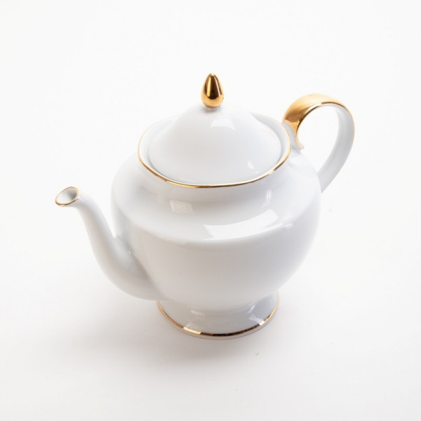 Заварочный чайник 1,2 л  Porcelaine Czech Gold Hands &quot;Астра /Золотая широкая отводка&quot; / 198033