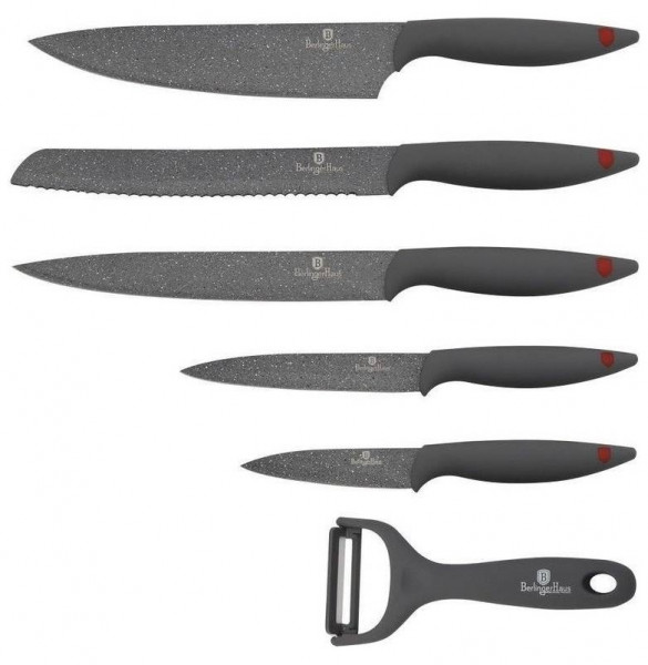 Набор ножей для кухни 6 предметов  Berlinger Haus &quot;Stone Touch Line / 135608