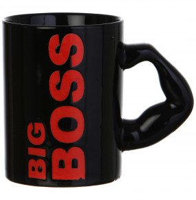 Кружка 500 мл чёрная  LEFARD "Big Boss" / 199196