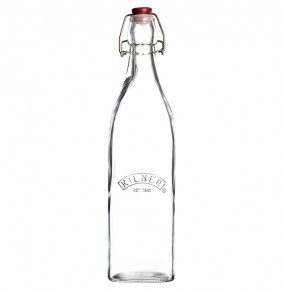 Бутылка 1 л с зажимом квадратная  Kilner "Clip Top" / 281658