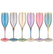 Бокалы для шампанского 260 мл 6 шт  Art Decor &quot;Premium colors&quot; / 276522