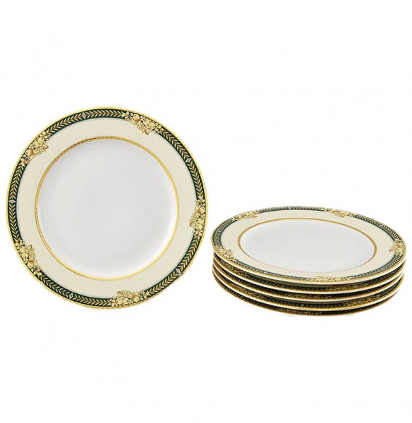 Набор тарелок 25 см 6 шт  Leander &quot;Сабина /Фрукты на зелёной ленте&quot; / 159021