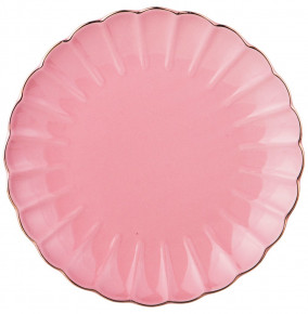 Набор тарелок 21 см 4 шт  LEFARD "Розовый /Золото" / 197385