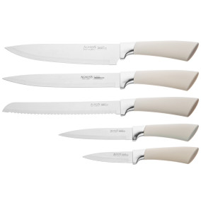 Набор кухонных ножей 6 предметов на пластиковой подставке Agness / 341634