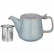 Заварочный чайник 500 мл с металлическим ситечком и крышкой серо-голубой  Bronco &quot;Luster&quot; / 228664