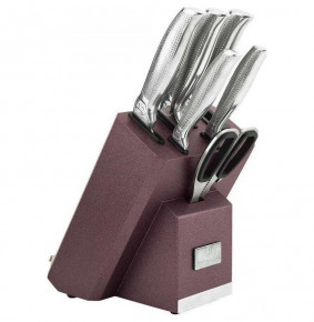 Набор ножей для кухни 8 предметов на подставке с ножеточкой  Berlinger Haus "Kikoza Collection" / 135762